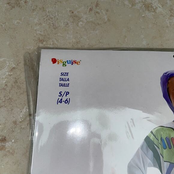 BOYS DISNEY BUZZ LIGHTYEAR TOY STORY HALLOWEEN COSTUME DRESS SIZE 4-6 NEW - Picture 2 of 5